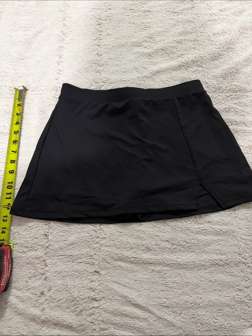 Express Black Women's Skort with Front Overlap